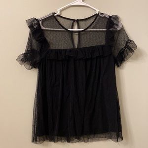 XS Black Blouse
